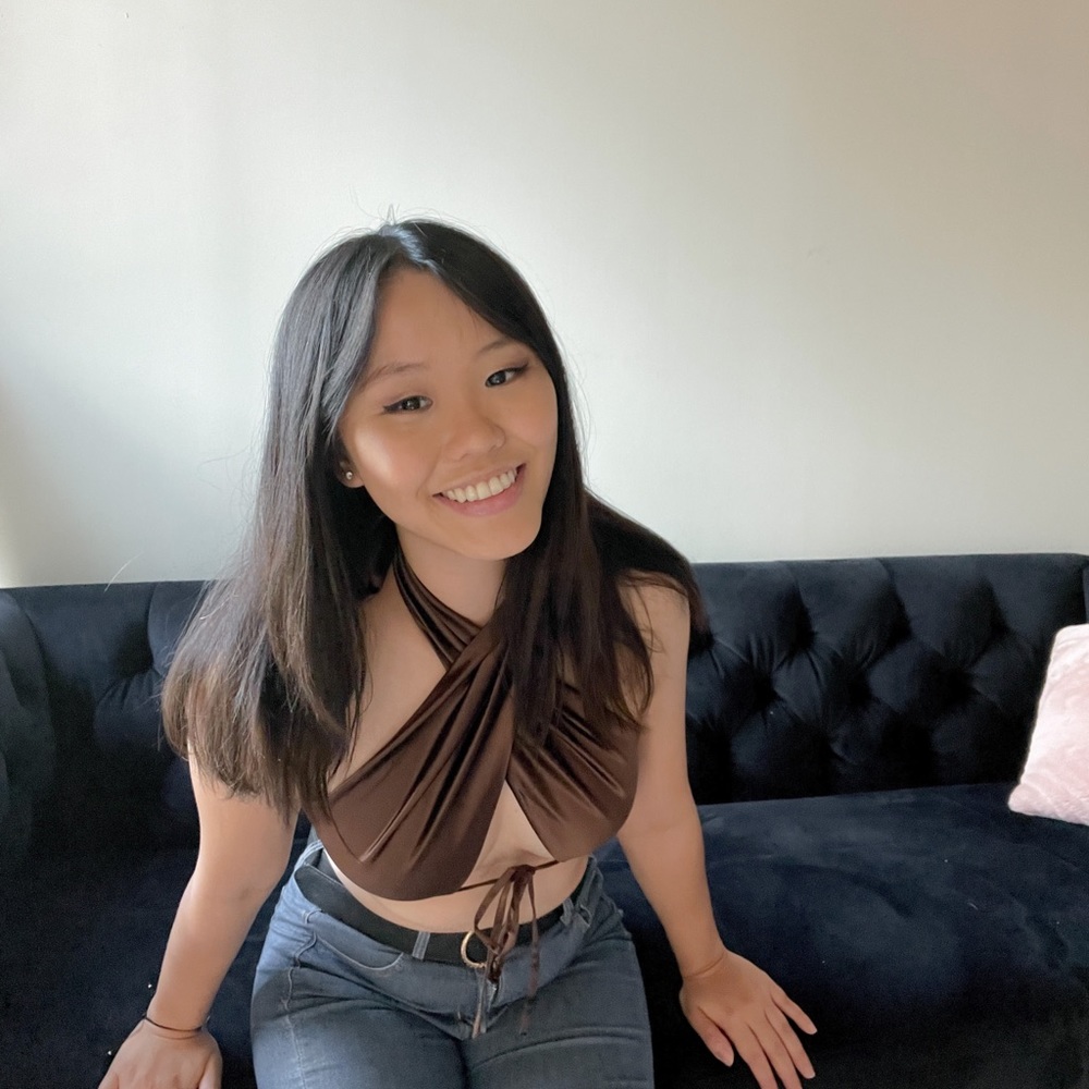 Brown satin Halterneck Top